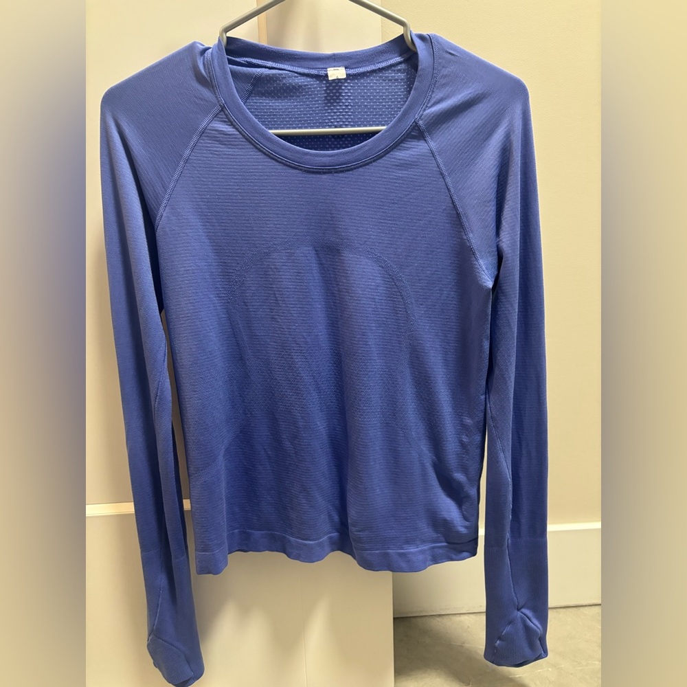 💙 lululemon LS swiftly cropped